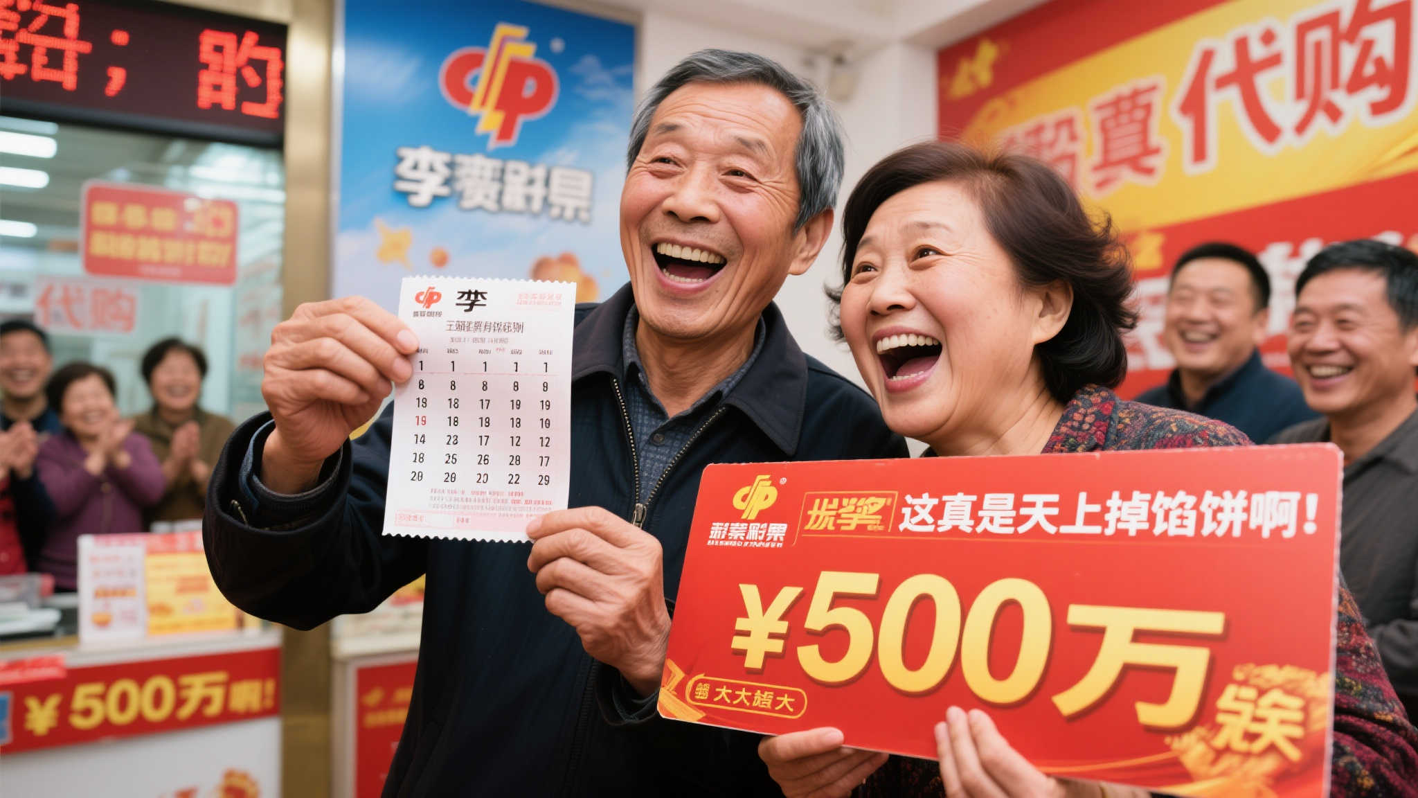 双色球忠实粉丝为妻子购彩快乐8，意外喜获500万巨奖