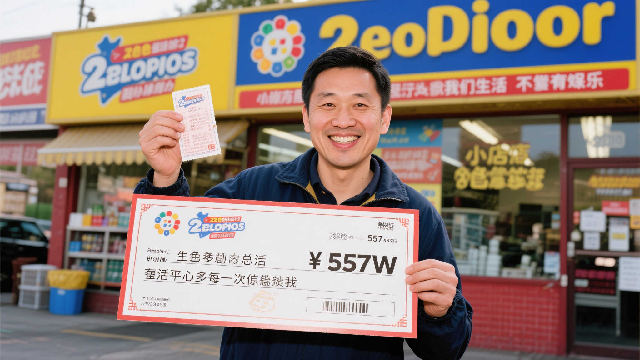 小老板喜中双色球557万迅速领奖 偶尔买彩仅为消遣